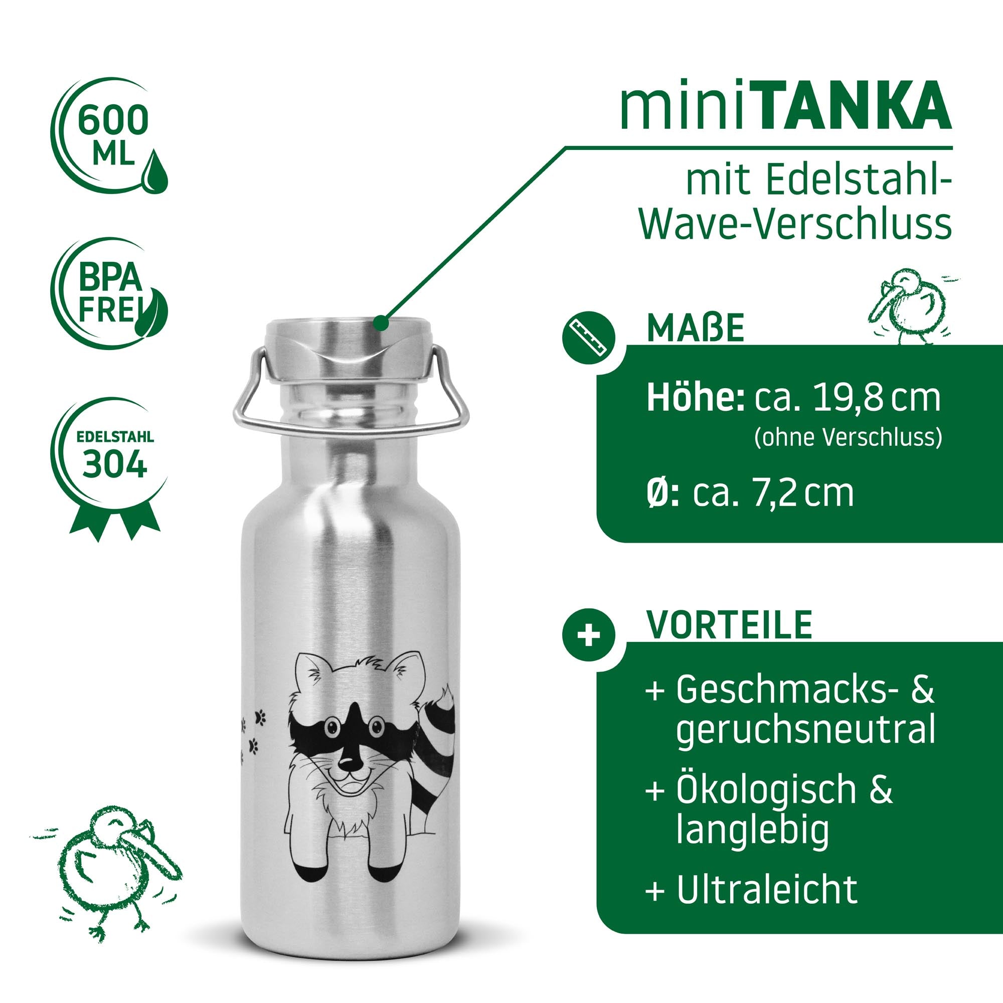 ecotanka-0-6l-minitanka-racoon-edition-edelstahl-trinkflasche-mit-edelstahl-wave image 3
