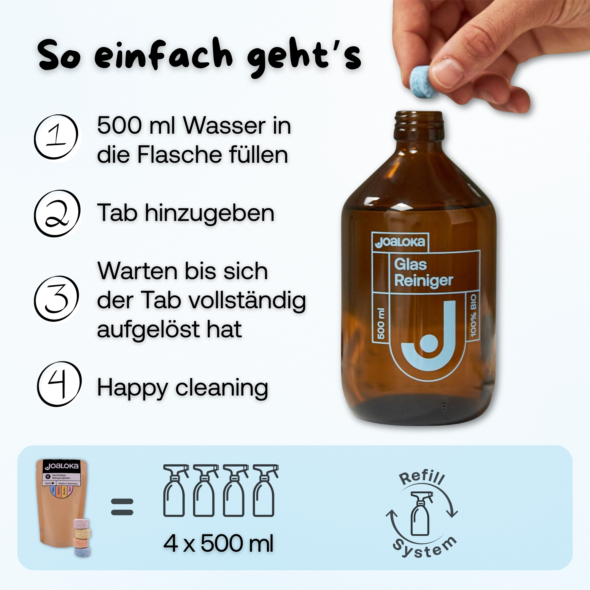 joaloka-glasreiniger-set-4-tabs-braunglasflasche-500-ml image 3
