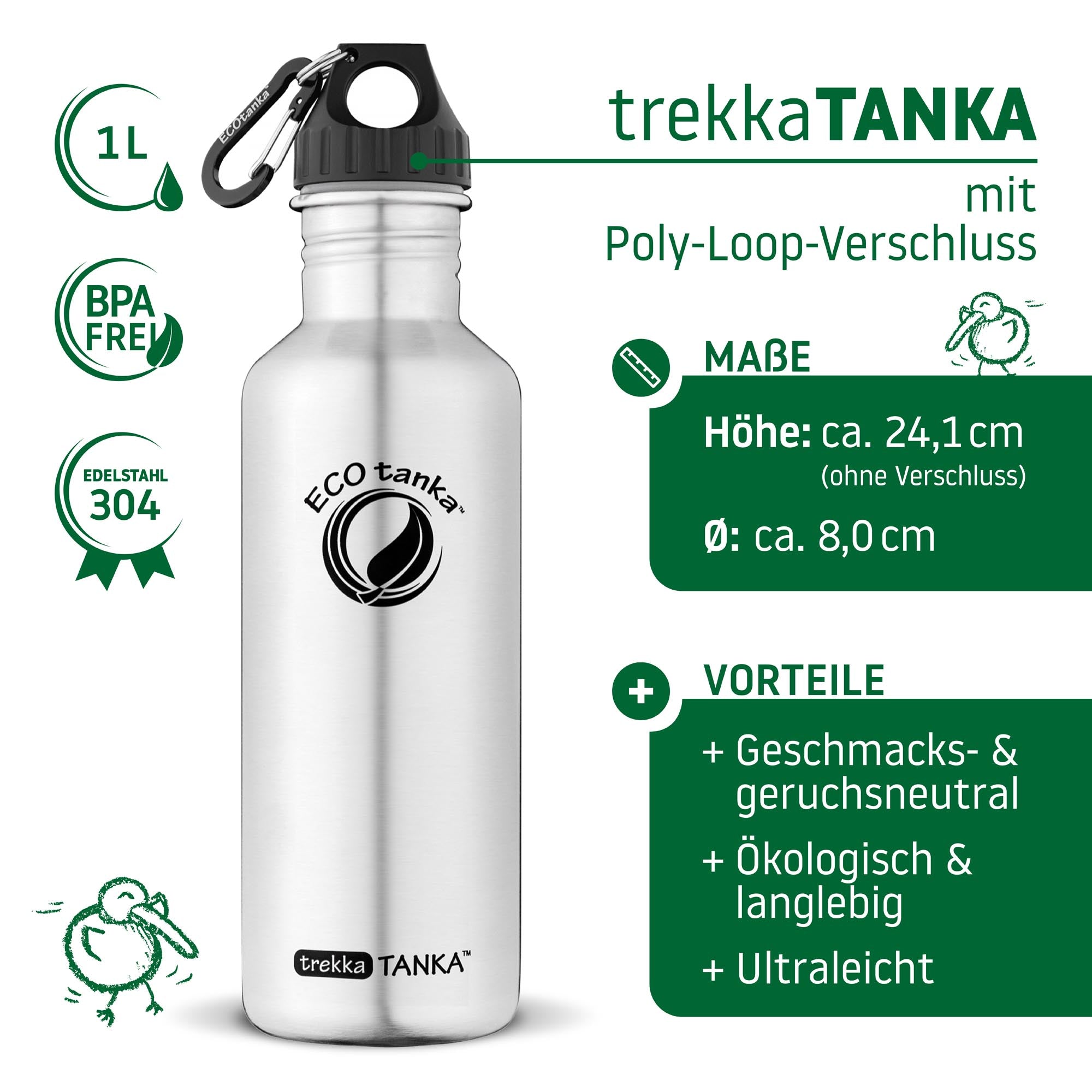 ecotanka-trekkatanka-edelstahl-trinkflasche-1-0l-mit-poly-loop-verschluss image 3
